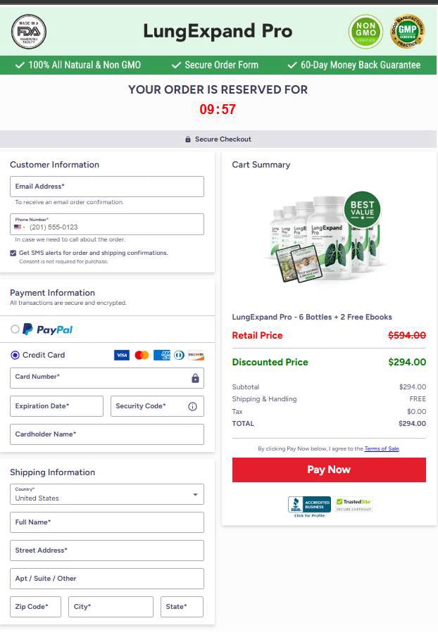 LungExpand Pro - Secure checkout